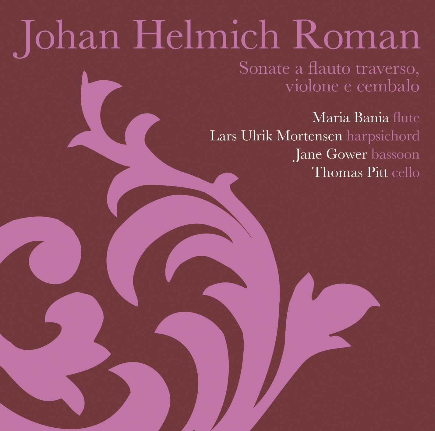 Johan Helmich Roman/Sonate a flauto traverso, violone e cembalo
