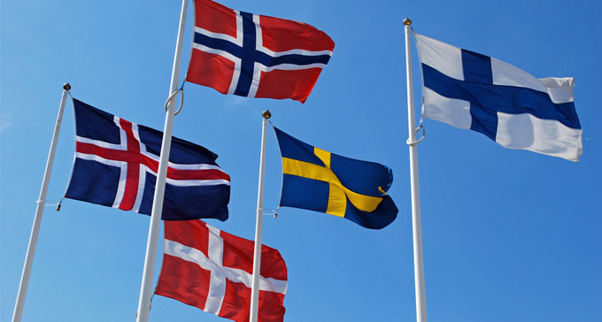 Nordiska flaggor. Foto: Blue Square Thing (CC/Flickr)